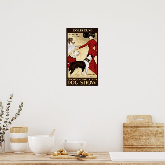 Het Show van de hond Poster (Keuken)