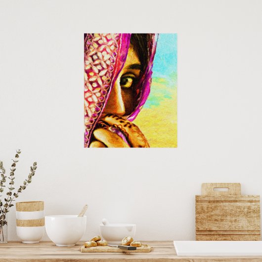 Het Shy Girl Poster (Keuken)