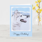 Het Siberische Schor (Zilver en Wit) het Kaart (Gele Bloem)