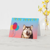 Het Siberische Wenskaart van de Verjaardag van de Kaart (Gele Bloem)