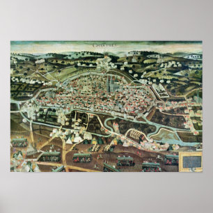 Het Siege of Chartres in 1568 Poster