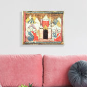 Het Siege van Chateau-Gaillard Canvas Afdruk (Insitu (Woonkamer))