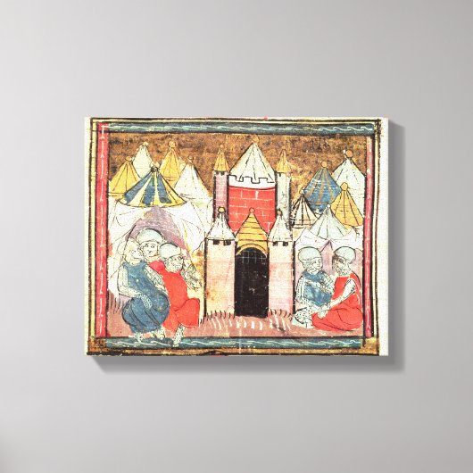 Het Siege van Chateau-Gaillard Canvas Afdruk (Voorkant)