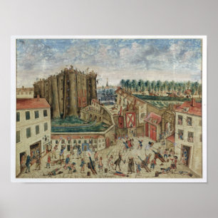 Het Siege van de Bastille, 1789 Poster