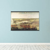 Het Siege van La Rochelle in 1628 Canvas Afdruk (Insitu (Houten vloer))