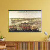 Het Siege van La Rochelle in 1628 Canvas Afdruk (Insitu (Woonkamer))