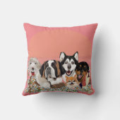 Het Sierkussen Text Dog Pack Club aanpassen (Achterkant)