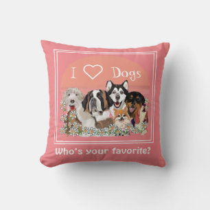 Het Sierkussen Text Dog Pack Club aanpassen