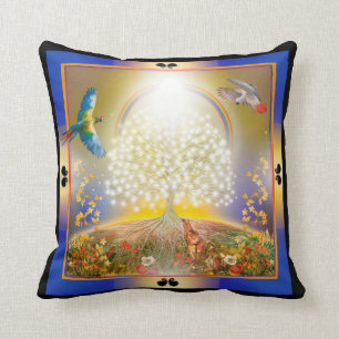 Het Sierkussen van de grote bomen