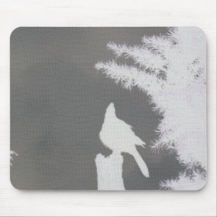 Het Silhouet Mousepad van de Vlaamse gaai van Muismat