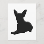 Het Silhouet van Chihuahua van de hond Briefkaart (Voorkant)