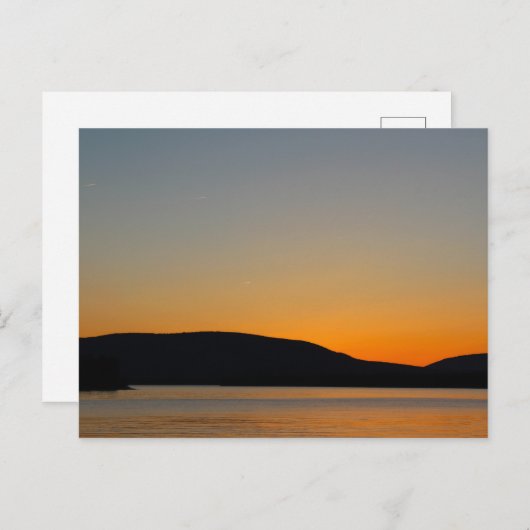 Het Silhouet van de berg Briefkaart (Voorkant / Achterkant)