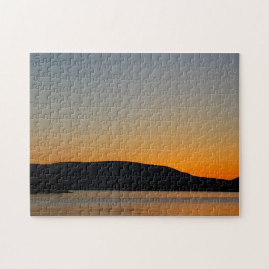 Het Silhouet van de berg Legpuzzel (Horizontaal)