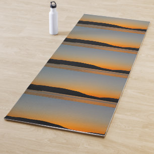 Het Silhouet van de berg Yogamat