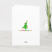 Het Silhouet van de Geboorte van Christus van Feestdagen Kaart (Achterkant)