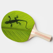 Het Silhouet van de gekko Tafeltennisbatje (Zijkant)
