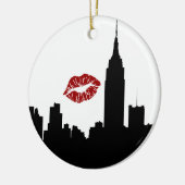 Het Silhouet van de Horizon NYC, Bldg van de Staat Keramisch Ornament (Links)