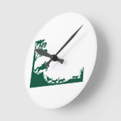 Het Silhouet van de Jacht van de vos Ronde Klok (Hoek)