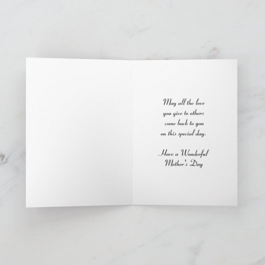 Het Silhouet van de Moeder en van het Kind van de Kaart (Binnen)