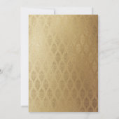 Het silhouet van de moskee bruiloft uitnodiging (Achterkant)