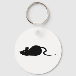 Het Silhouet van de muis Sleutelhanger