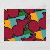 het silhouet van de rode pop briefkaart (Voorkant)