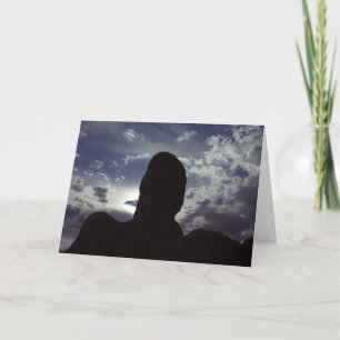 Het Silhouet van de Rots van de woestijn: Foto van Kaart