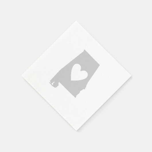 Het silhouet van de staat Alabama Servetten (Hoek)