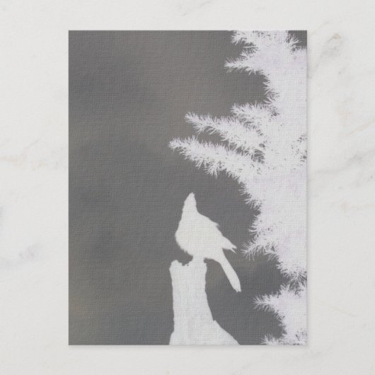 Het Silhouet van de Vlaamse gaai van Steller Briefkaart (Voorkant)