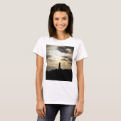 Het Silhouet van de vuurtoren T-shirt (Voorkant volledig)