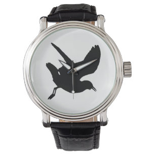 Het Silhouet van de zeemeeuw Horloge