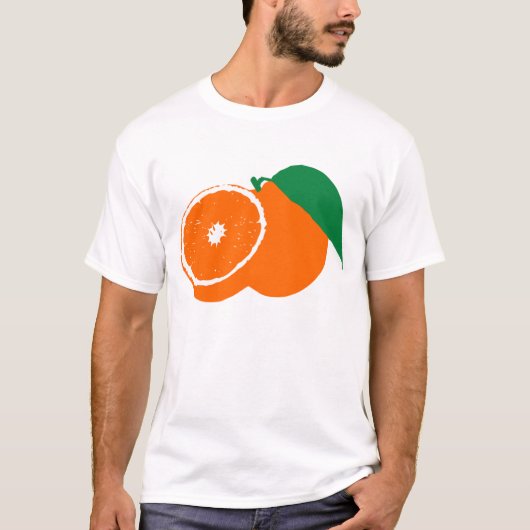 Het silhouet van een sinaasappel t-shirt (Voorkant)