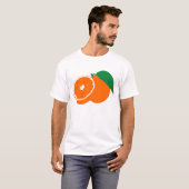 Het silhouet van een sinaasappel t-shirt (Voorkant volledig)