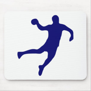 Het Silhouet van het handbal Muismat
