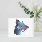 Het silhouet van Quebec Briefkaart (Staand voorkant)