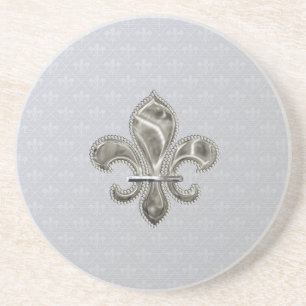 Het Silver Fleur DE Lys Pattern Onderzetter van