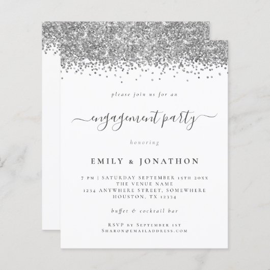 Het Silver Verloving van het Manuscript van de Beg (Voorkant / Achterkant)