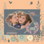 Het sinaasappel en nam de Kaart van de Foto van de