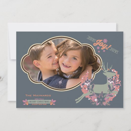 Het sinaasappel en nam de Kaart van de Foto van de (Voorkant)