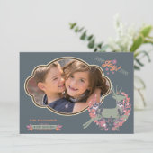 Het sinaasappel en nam de Kaart van de Foto van de (Staand voorkant)