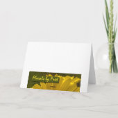 Het sinaasappel nam dankt u kaardt toe bedankkaart (Achterkant)