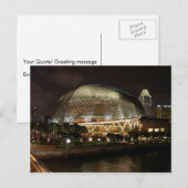 het Singapore-cultuurcentrum van acht in Durian Briefkaart (Voorkant / Achterkant)