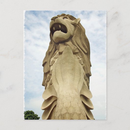 Het Singapore Merlion Briefkaart (Voorkant)