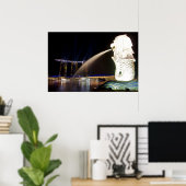 Het Singapore Merlion Poster (Thuiskantoor)