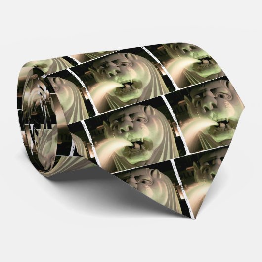 Het Singapore Merlion Stropdas (Opgerold)