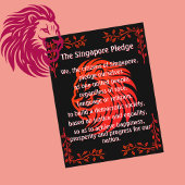 Het Singapore Pledge National Day Briefkaart