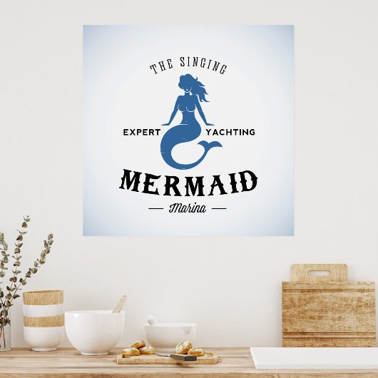 Het Singing Mermaid Poster (Keuken)