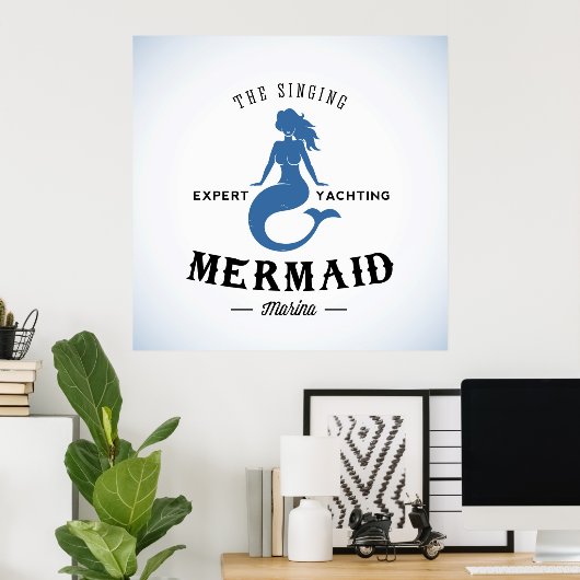 Het Singing Mermaid Poster (Thuiskantoor)