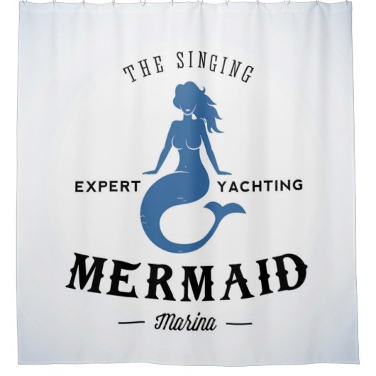 Het Singing Mermaid Poster Douchegordijn (Voorkant)