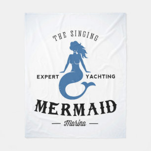 Het Singing Mermaid Poster Fleece Deken